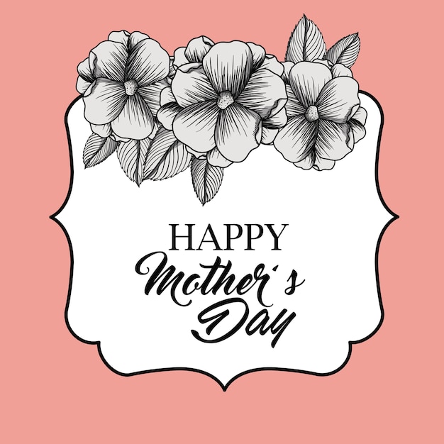 Vector happy mothers day design