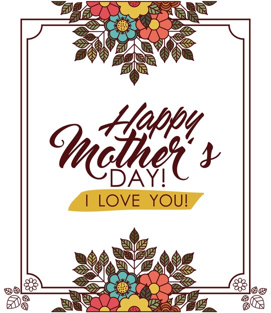 Vector happy mothers day design