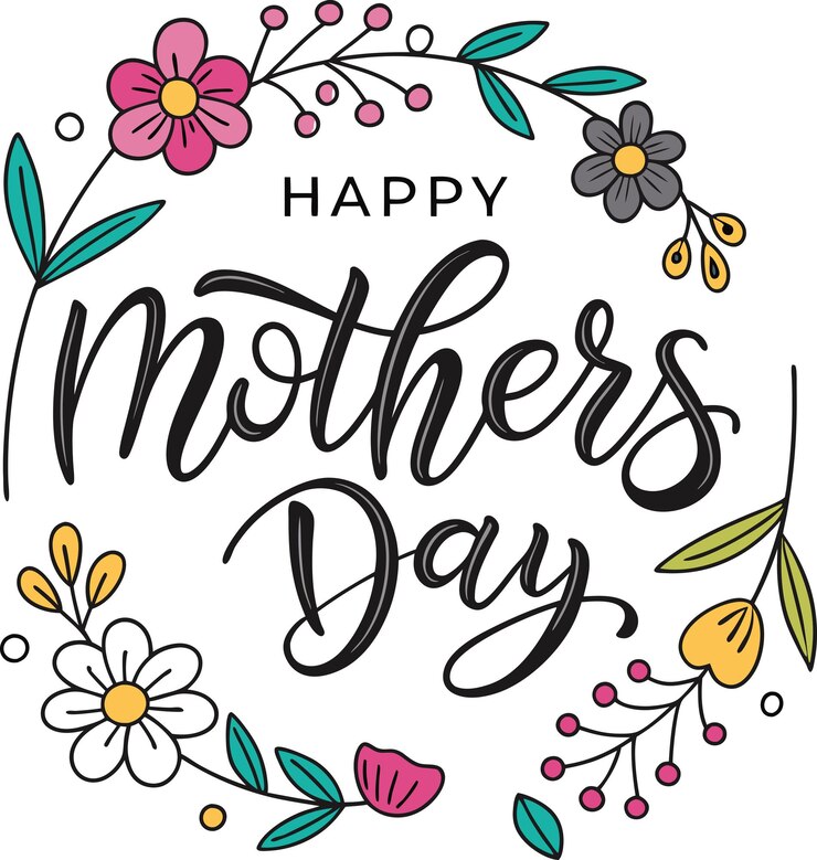Happy Mothers Day Floral Wreath