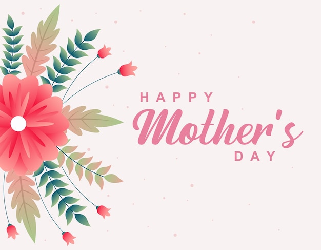 Happy mothers day greeting card design background