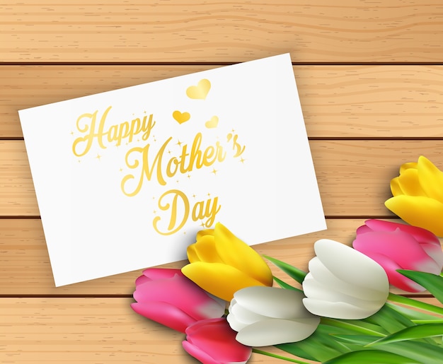 Happy mothers day greeting card