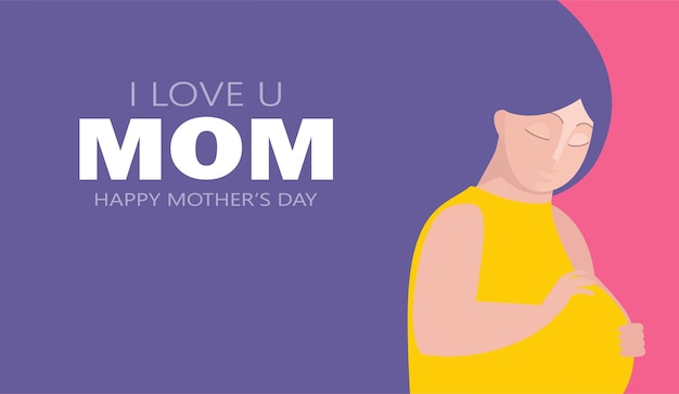 Happy mothers day greeting card