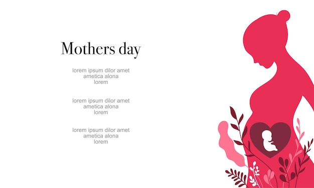 Happy mothers day illustration vector banner background for mothers day event