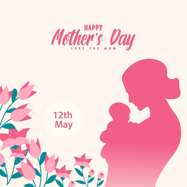 Happy mothers day illustrator background
