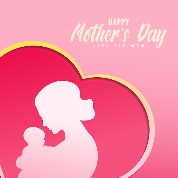 Happy mothers day illustrator background