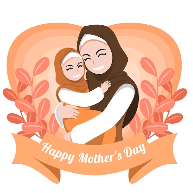 Happy Mothers Day Islamic Concept