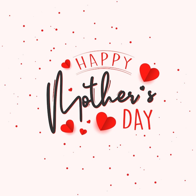 Vector happy mothers day lettering background