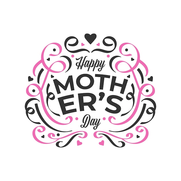 Happy Mothers Day Lettering