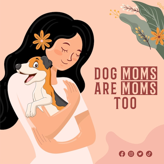 Vector happy mothers day post