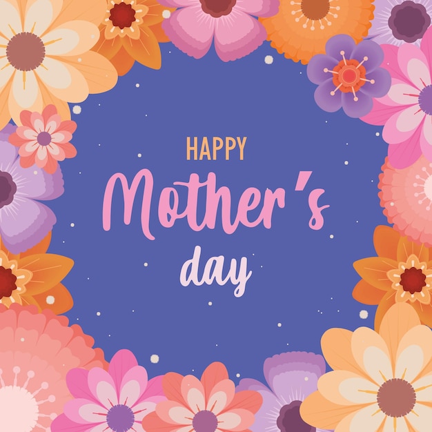 happy mothers day poster design