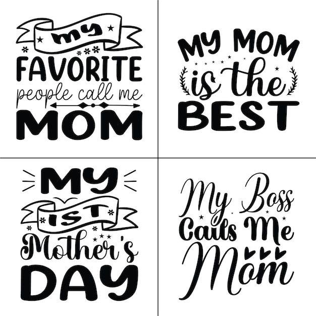 幸せな母の日 SVG デザイン