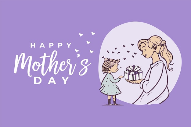 Vector happy mothers day tag background