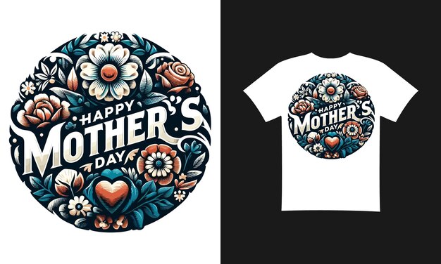 Vector happy mothers day tshirt design