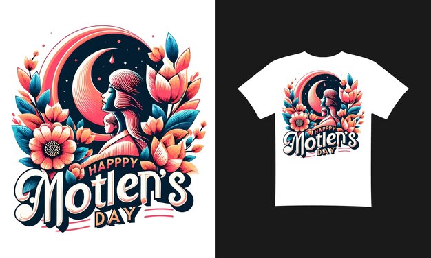 Vector happy mothers day tshirt design