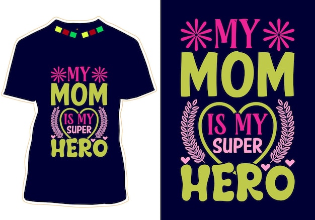 Счастливый день матери дизайн футболки