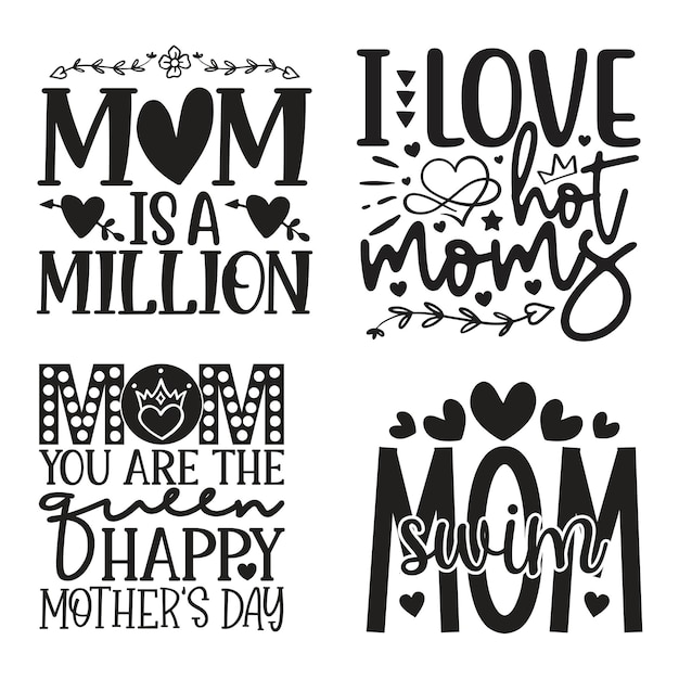 Happy mothers day tshirt and svg design bundle mom mama svg quotes tshirt design bundle