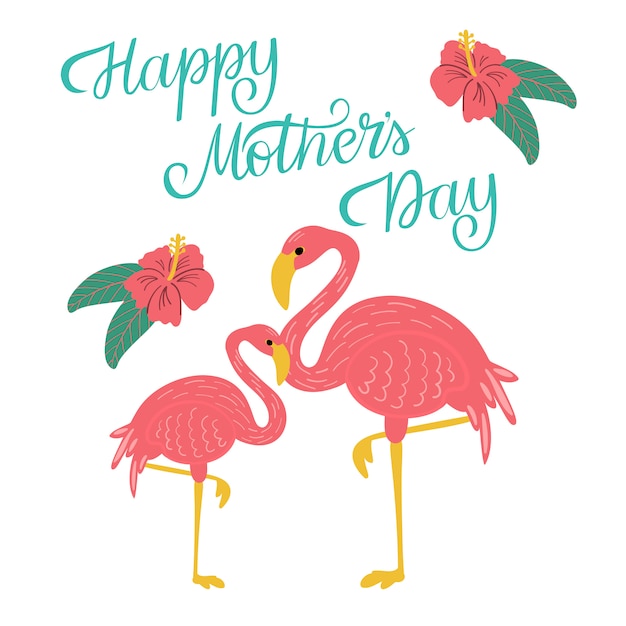 Happy Mothers Day wenskaartsjabloon
