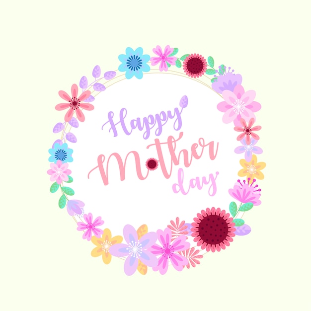 Vector happy mothers day