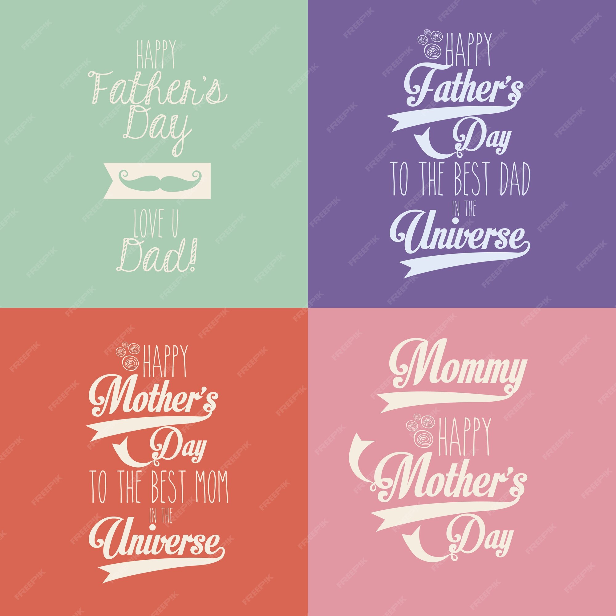 Premium Vector Happy mothers and fathers day