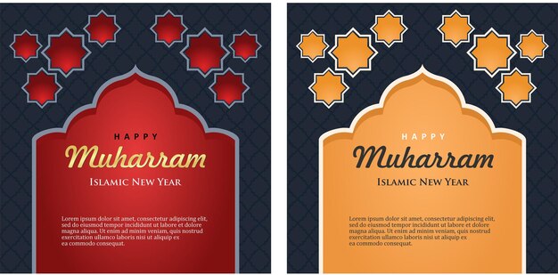 happy muharram design post social media
