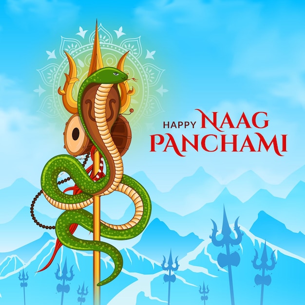 Happy naag panchami indian festival