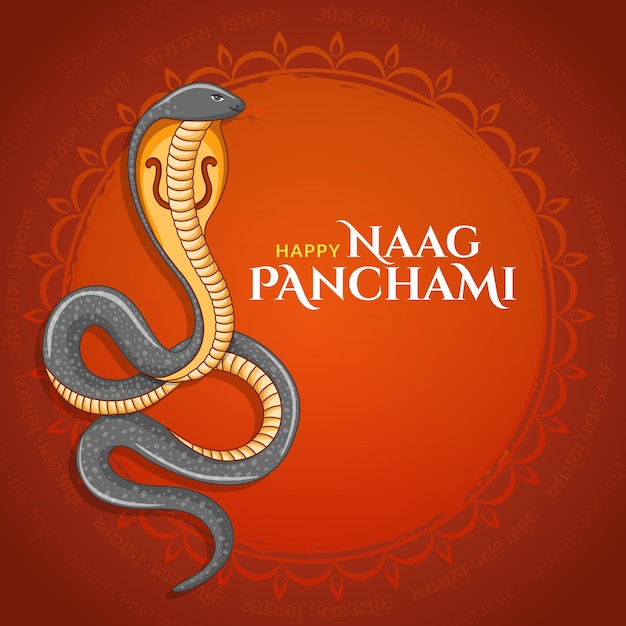 Felice festa indiana di naag panchami