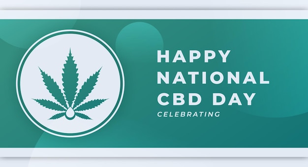 Happy National CBD Day August Vector Design Illustration for Background Poster Banner Advertising