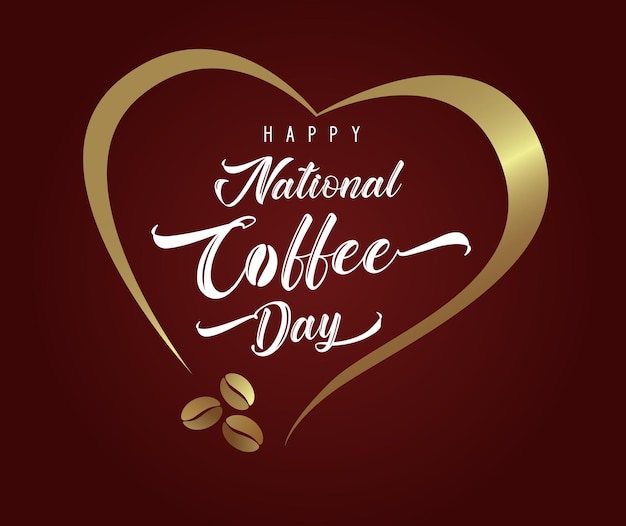 Happy National Coffee Day creative congrats Social media post for International Day of coffee