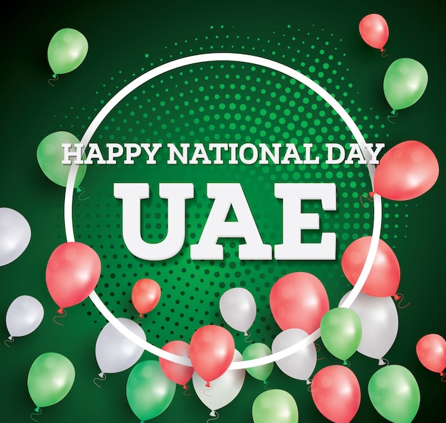 Happy National Day VAE. Wenskaart