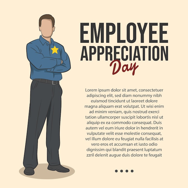 Happy National Employee Appreciation Day-sjabloon