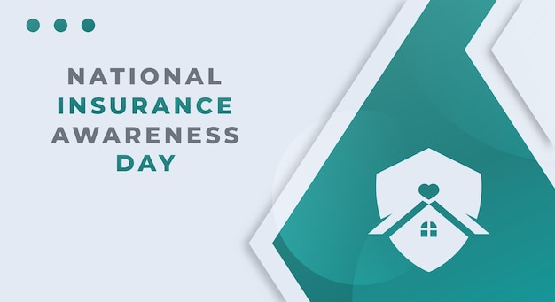 Happy National Insurance Awareness Day June Vector Design Illustration for Background Poster Banners