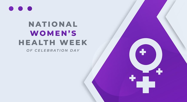 Happy National Women's Health Week Design Illustration for Background Poster Banner Advertising