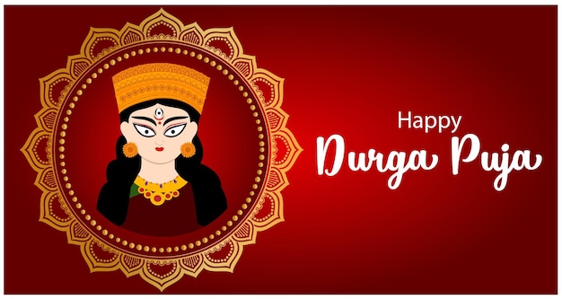 Happy Navratri Festival of India Celebration Creative Vector Illustration