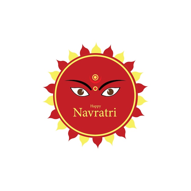 Vector happy navratri festival