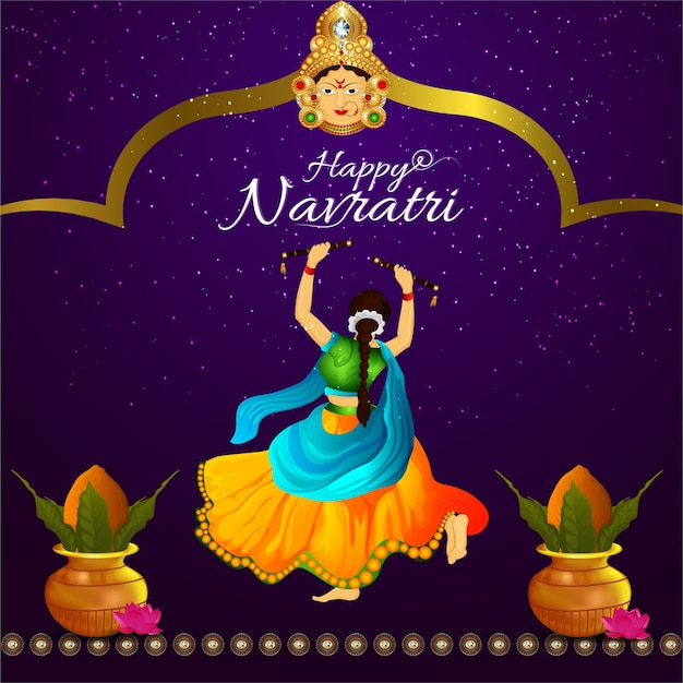 Happy navratri and garba night celebration