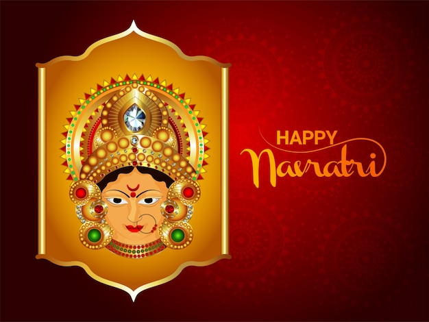 Happy navratri indian festival celebration background