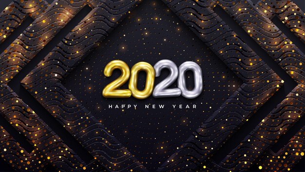 빛나는 점들의 조합으로 2020 년 새해 복 많이 받으세요.