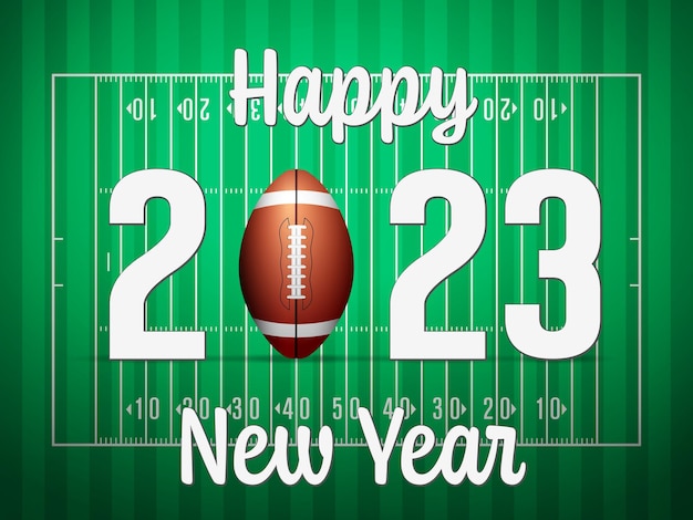 Happy new 2023 football