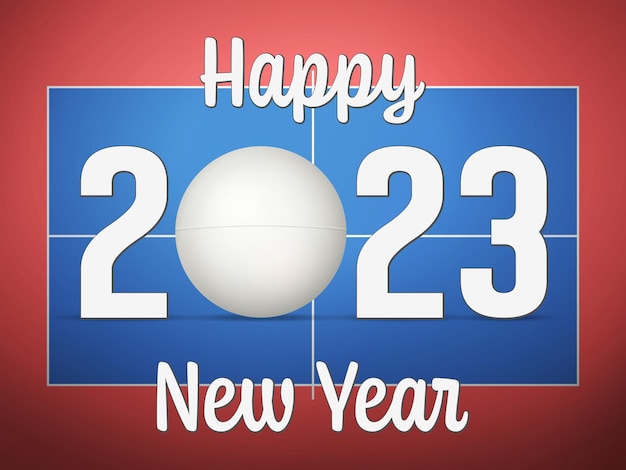 Happy new 2023 table tennis