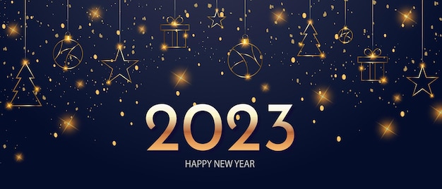 Felice nuovo anno 2023 sfondo