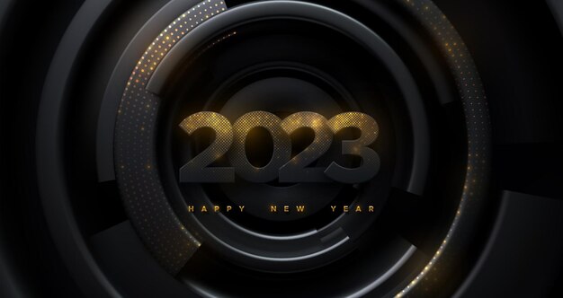 Vector happy new 2023 year