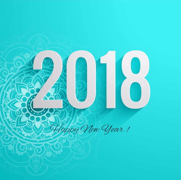 Felice anno nuovo 2018 sfondo