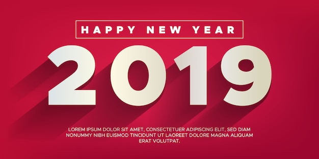 Felice anno nuovo sfondo 2019