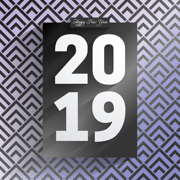 Happy new year 2019 background