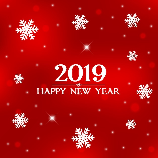 Happy New Year 2019 background.