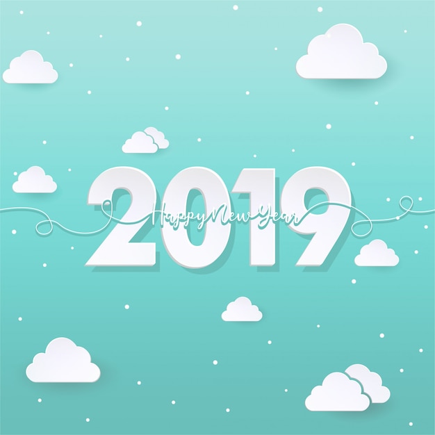 happy new year 2019 background