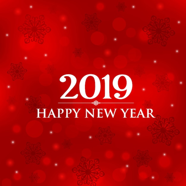 Vector happy new year 2019 card.