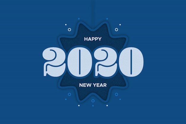 Vector happy new year 2020 background