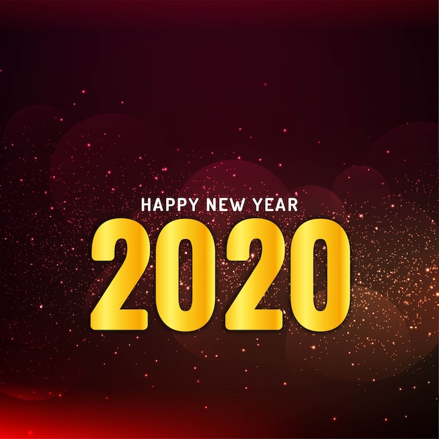 Happy new year 2020 glitter background