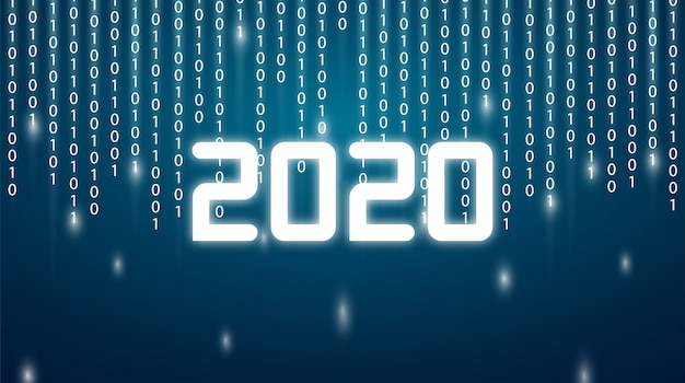 新年あけましておめでとうございます2020グリーティングカード